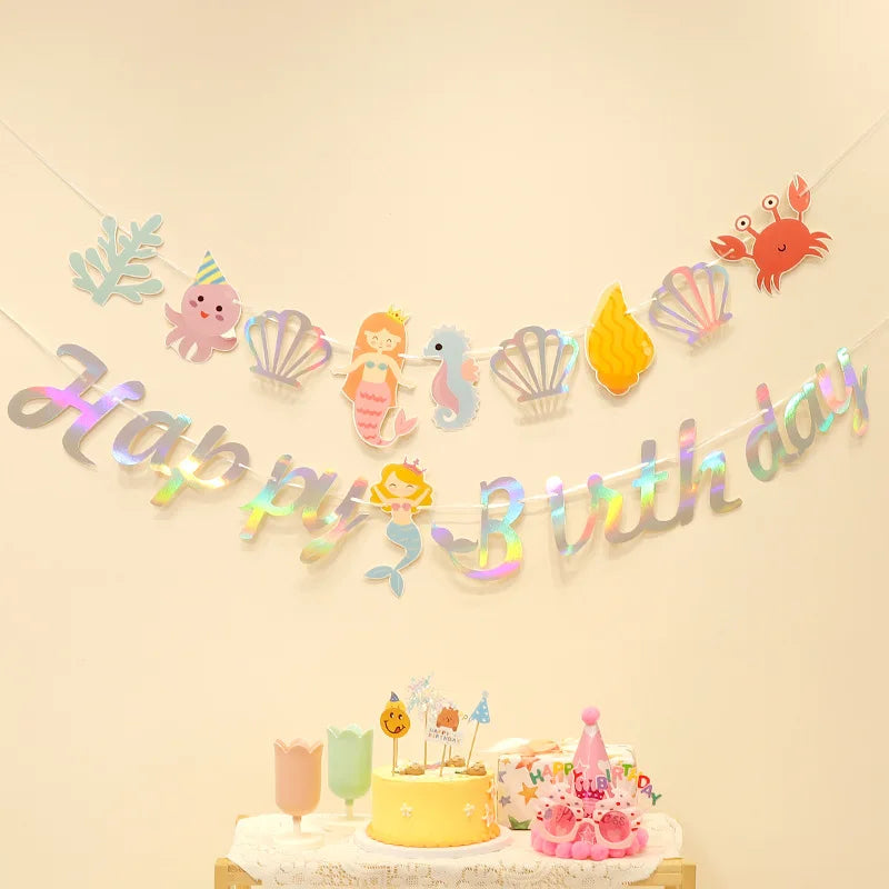 Colourful Banners Happy Birthday Letter Hanging Festive Decorations