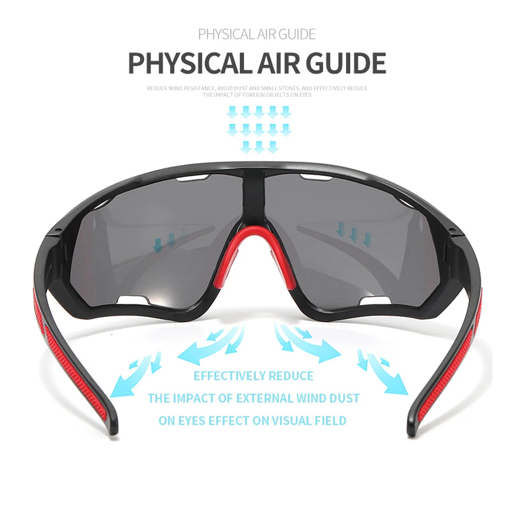 Riding Glasses Cycling Sunglasses UV400 Sports Glasses Bicycle Mountain Bike Eyewear Men's & Women’s Sunglasses Road Goggles Zpaxo