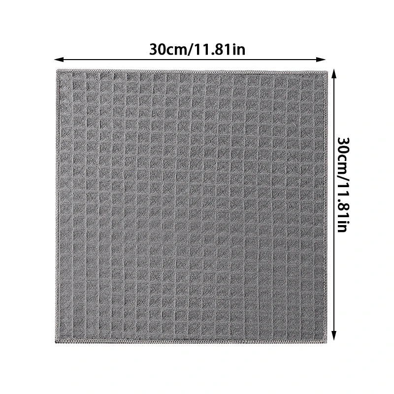 Absorbent Barista Bar Towel Microfiber Dish Waffle Kitchen Cleaning