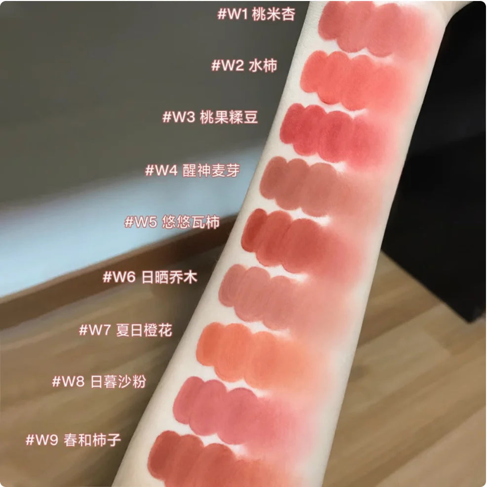 Into You Lip Tint Air Mud W6 Bare Durable Bean Paste Matte Lipstick Zpaxo
