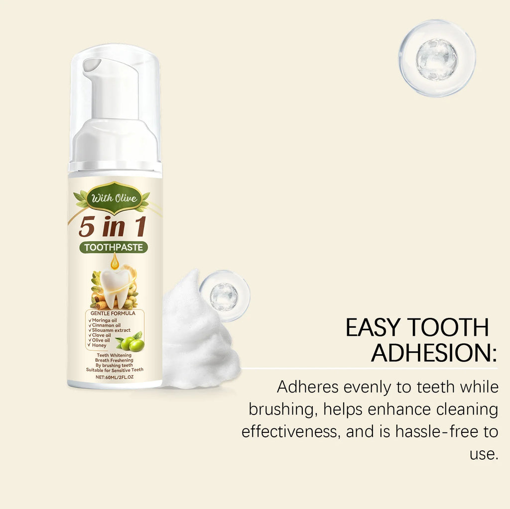 Olive Teeth Clean Toothpaste Mild Foaming Deep Cleaning Offer Oral Health Environment Keep Freshness Breath Portable Toothpaste Zpaxo