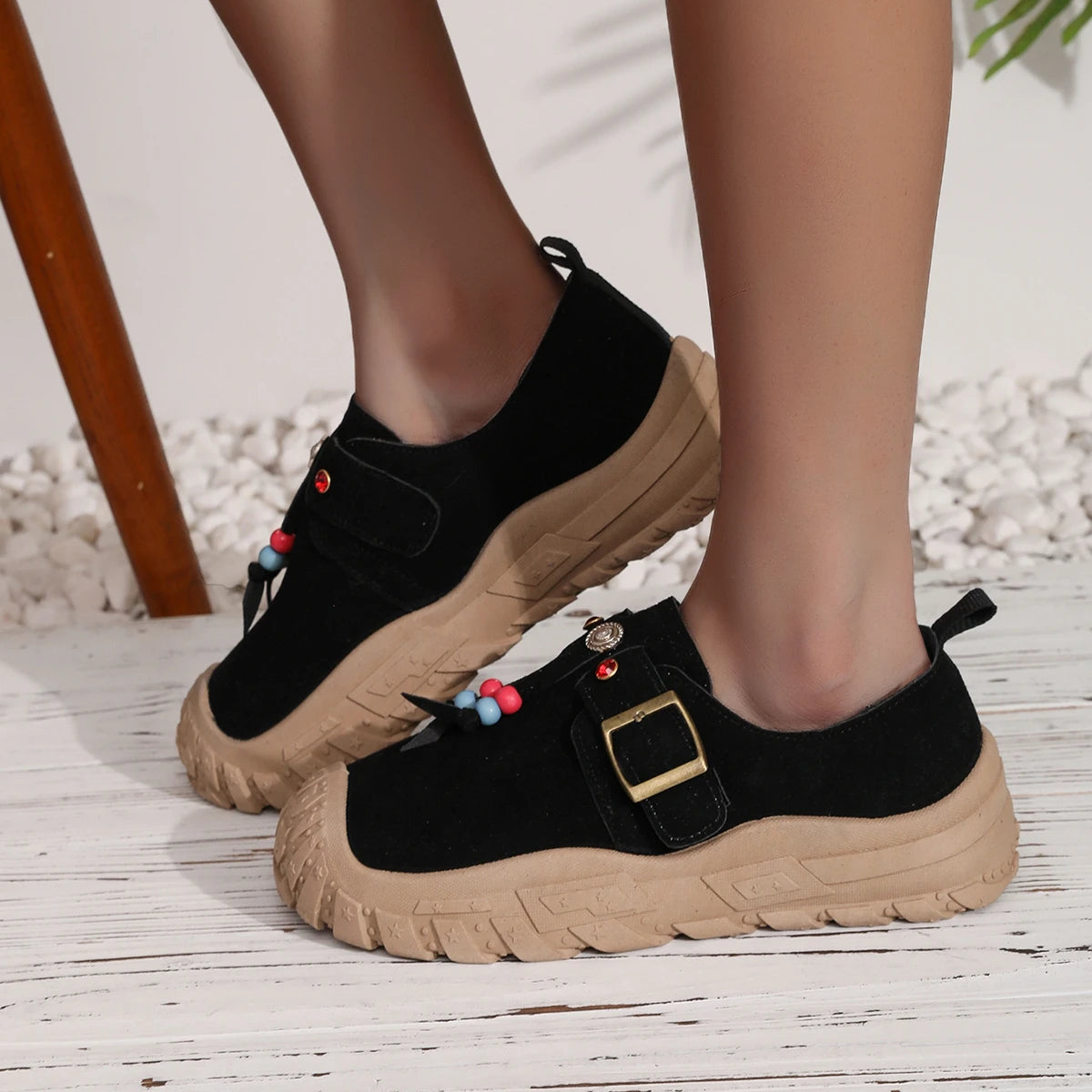 Women Sneakers Breathable Round Toe Vulcanize Shoes Spring Autumn Luxury Sneakers Women Comfortable Running Sneakers Women Zpaxo black 43