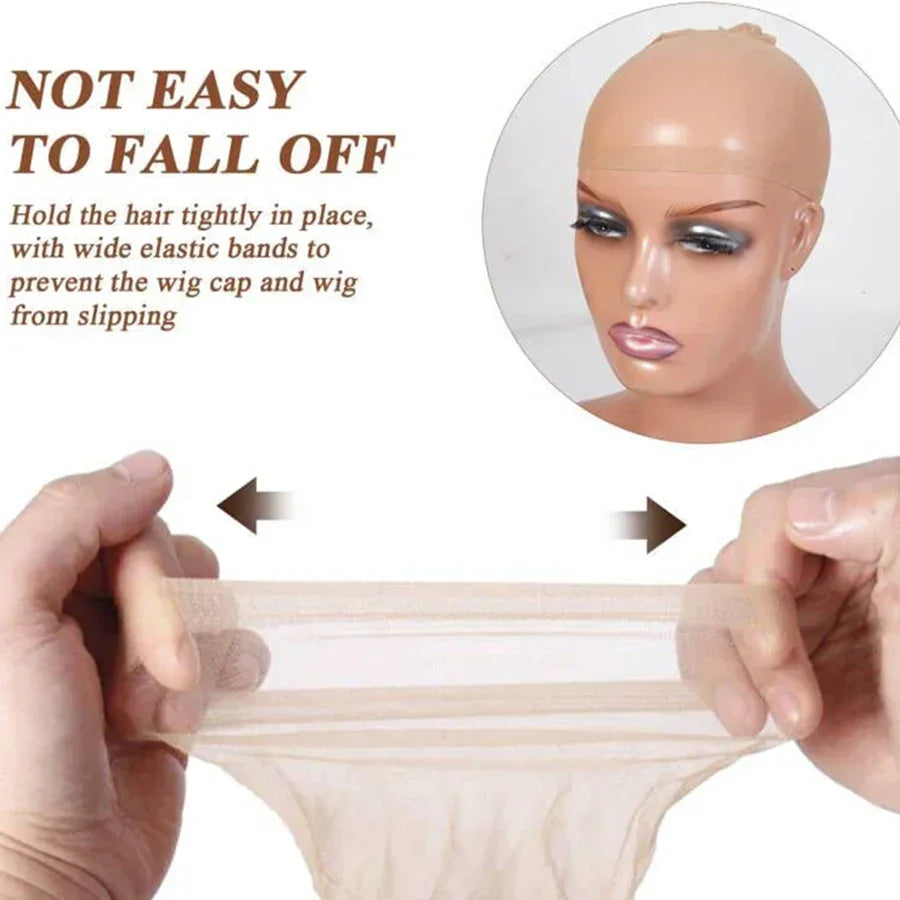HD Wig Caps Transparent Hair Nets Weave Nylon Stretchy Lace Front Cap