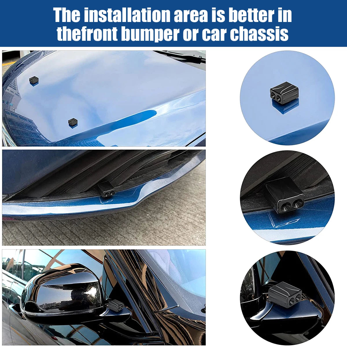 4Pcs Car Ultrasonic Physical Sirens Warning Whistle Device Animal Repelling Outdoor Safety Mini Car Whistle Waterproof Save Deer Zpaxo