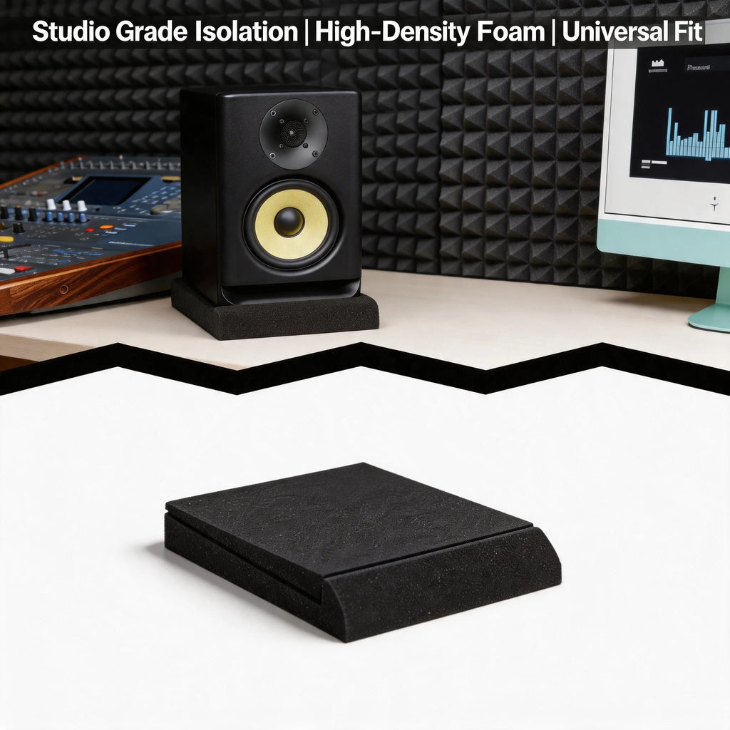 Studio Monitor Speaker Isolation Pads – Acoustic Foam 2-Pack