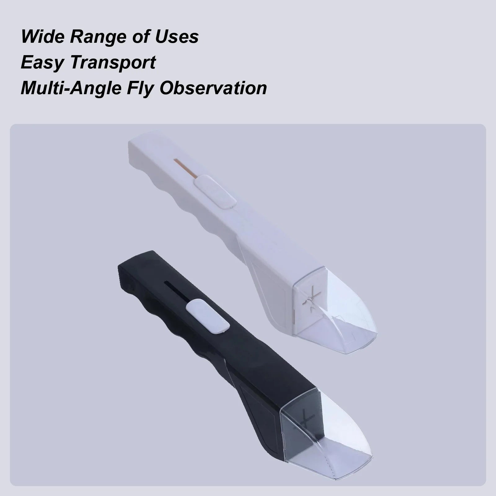 Fly Catching Tool Handheld Fly Trap And Release Tool Portable Grabber Trap With Clear Observation Window Quick Release Zpaxo