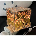 3D Tulip Night Light Perfect Couples Flower Magic Cube Home