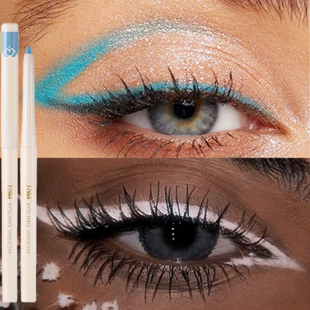 Anti-Smudge Colorful Eyeliner Pen Matte & Shimmer Finish Long-Lasting Waterproof Gel Liner for Eyes & Eyeshadow Eyes Makeup Zpaxo