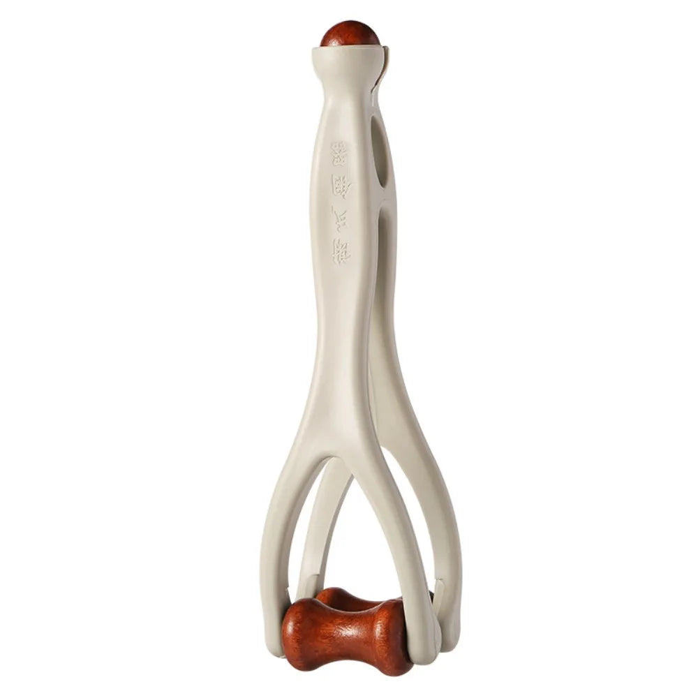 Solid Wood Finger Massage Roller with 360° Rollers Clip Design Finger Massager Acupressure Stick for Hand Meridian Relief Zpaxo Massage