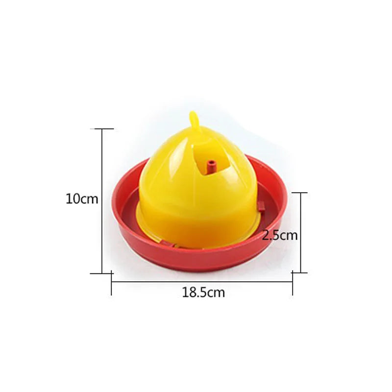 Chicken Drinking Fountains Small Plas Water Tray Farm Animals Feeding