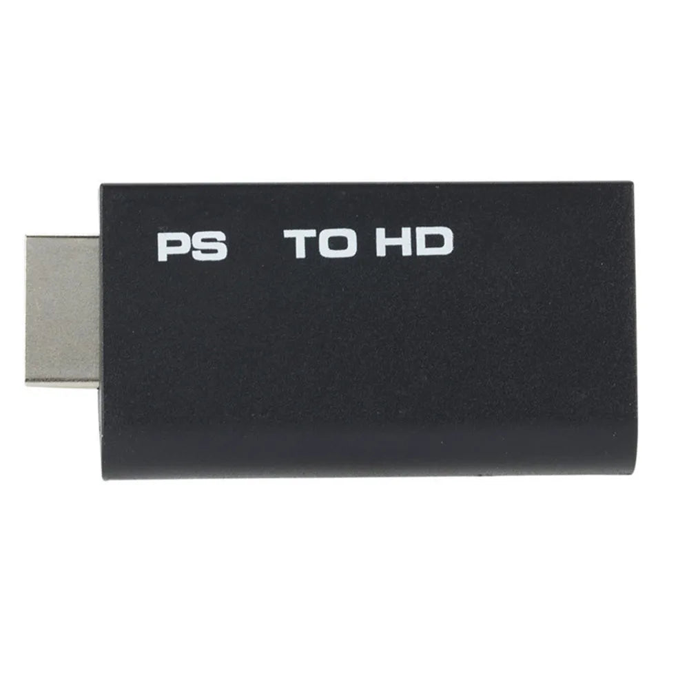Audio Video Converter for PS2 to HDMI-compatible Adapter 480i/480p/576i for PS2 Display Modes All with 3.5mm Audio Output Zpaxo