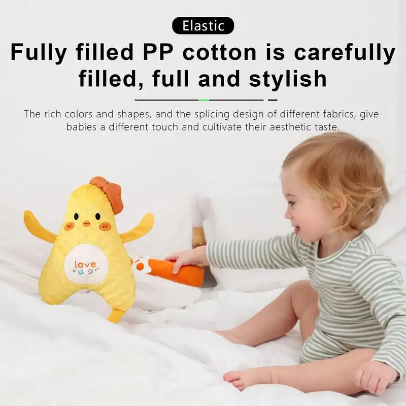 Baby Soother Soother Stuffed Animal Soft Comfortable Sensory Plush Doll Calming Bedtime Nursery Decor For Early Developmental Zpaxo