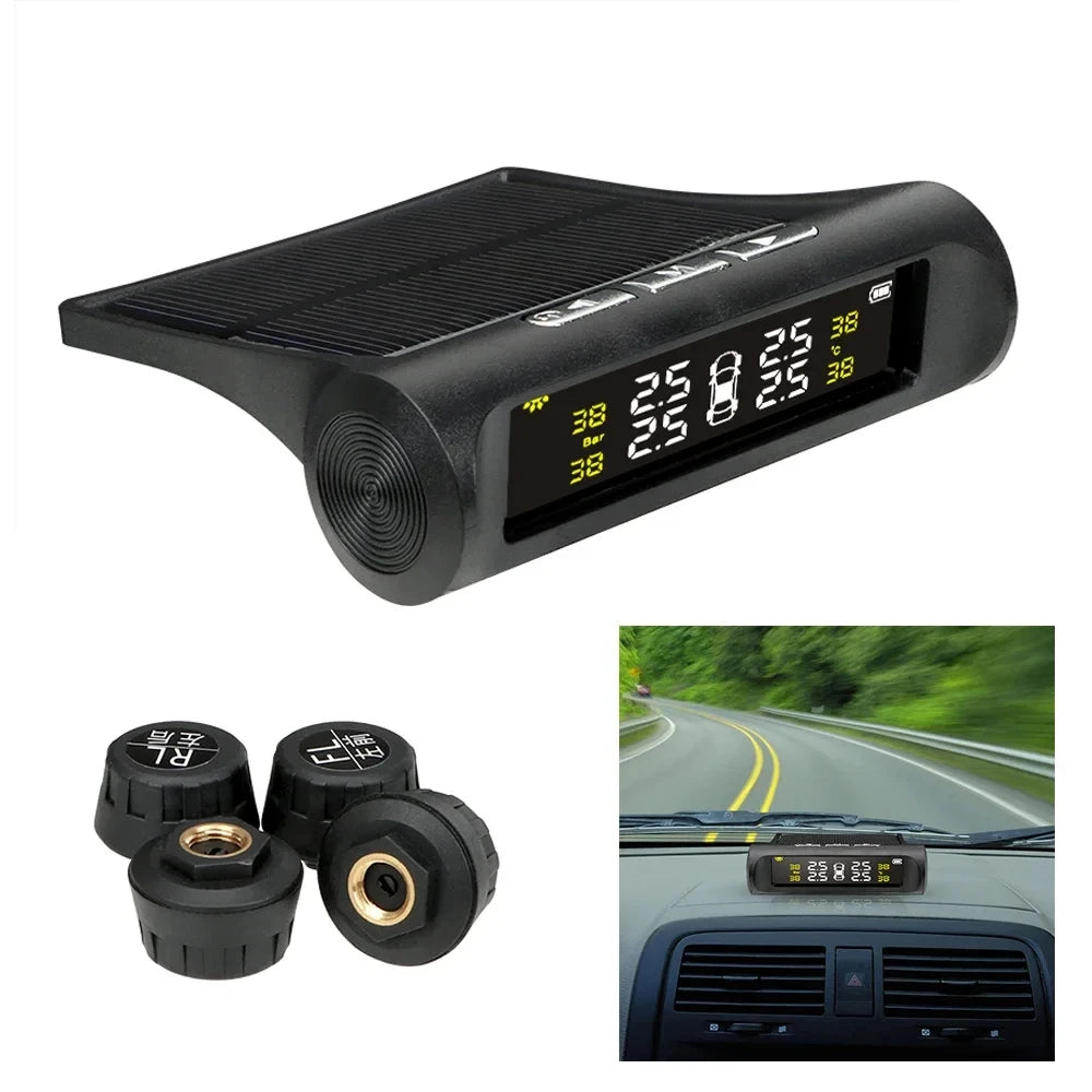 K01 TPMS Solar Sensor Intelligence Wireless Tire Pressure Monitoring