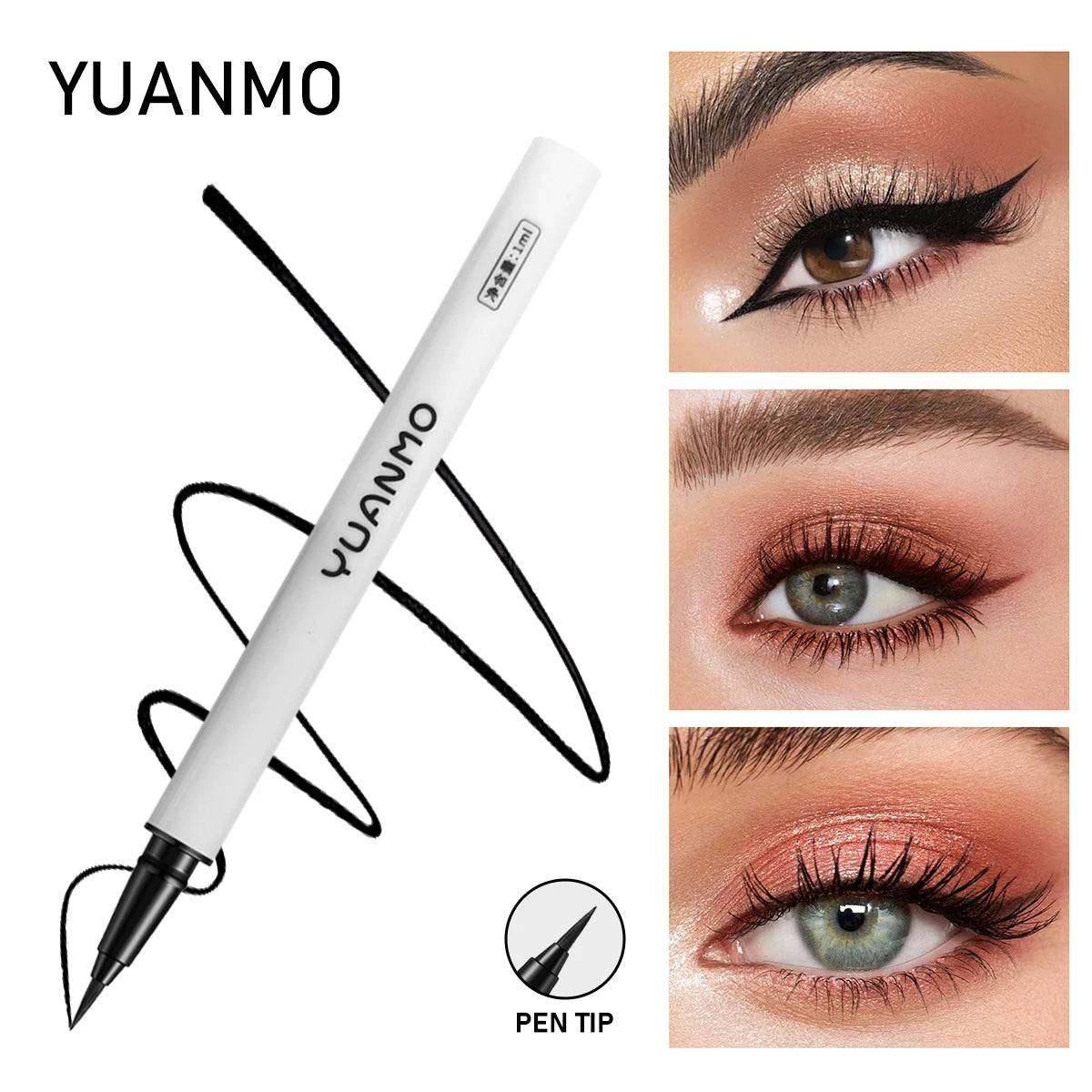 Long-lasting smooth matte finish, water-resistant and stain-resistant, liquid eyeliner pen eye makeup eyeliner cosmetic product Zpaxo