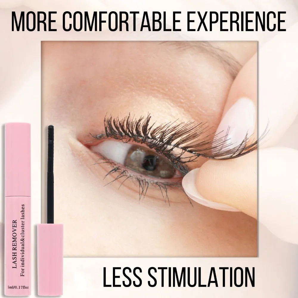Non-Irritating Eyelash Glue Remover Gentle Eye Makeup Dissolver for Fake Eyelashes Mascara Quick Removal Gel Hypoallergenic Zpaxo