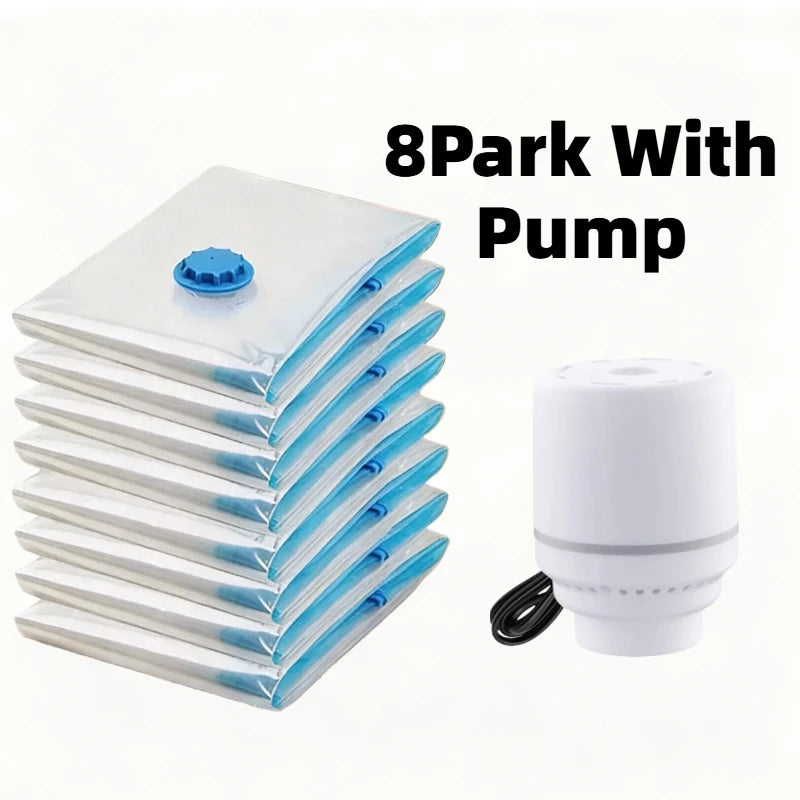 3D Filament Vacuum-sealed Bags 3D Printer Tool Kit Transparent Storage Box Reusable Sealed Moisture Proof Dustproof Dryer Zpaxo 8Pack with Pump XL 80x100cm 32x40in 100V-240V US Plug