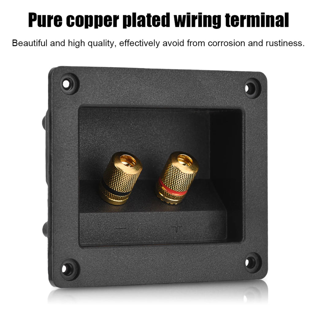 Terminal Box Acoustic Components Hifi Speaker 2 Copper Binding Post