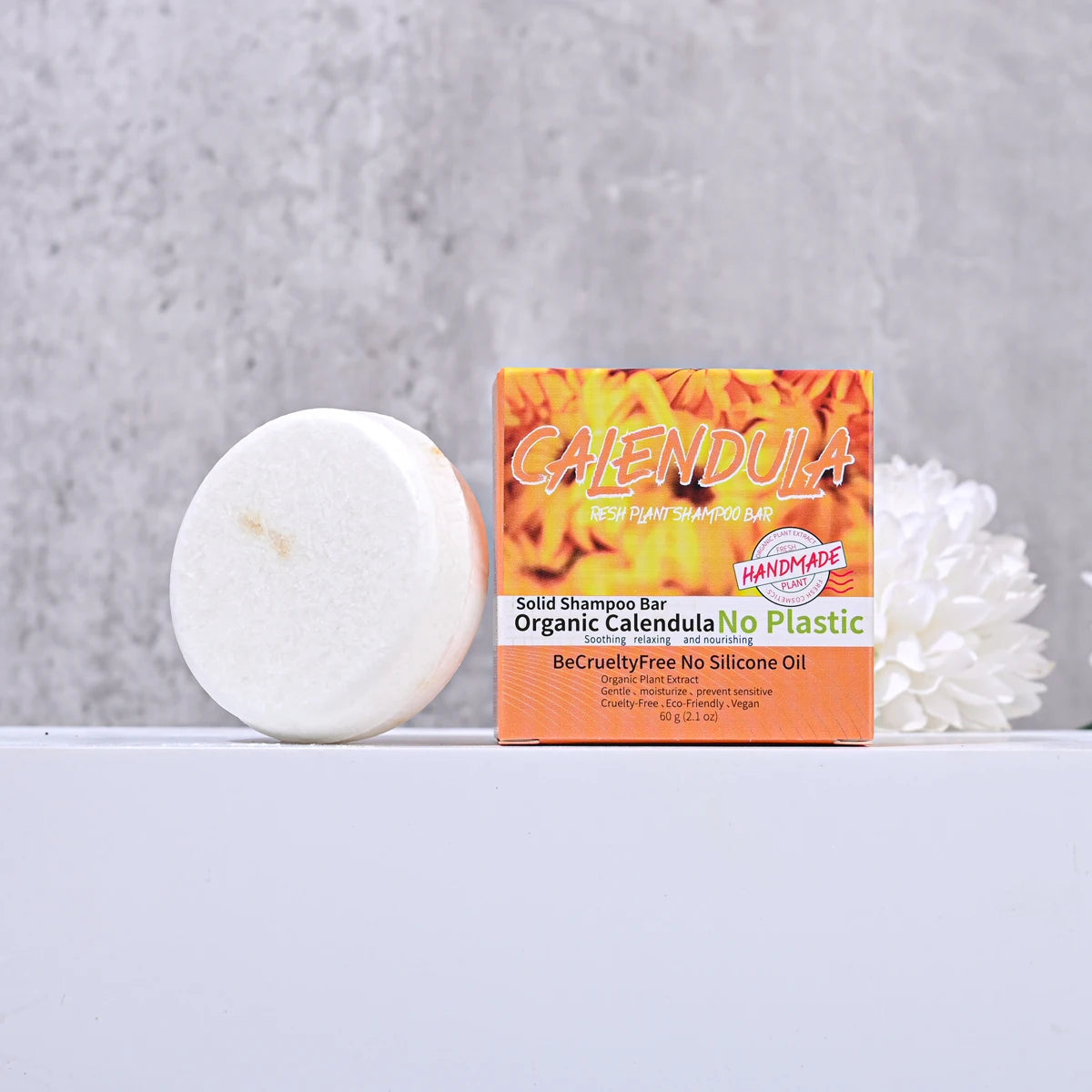 Calendula Essential Oil Shampoo Soap – Oil Control & Moisture Handmade Shampoo Bar Zpaxo