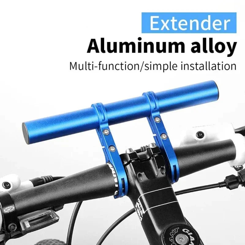 20CM Aluminum Alloy Bike Handlebar Extender Mount Mountain MTB Bicycle Cycling Headlight Bracket Lamp Holder Riding Accessories Zpaxo