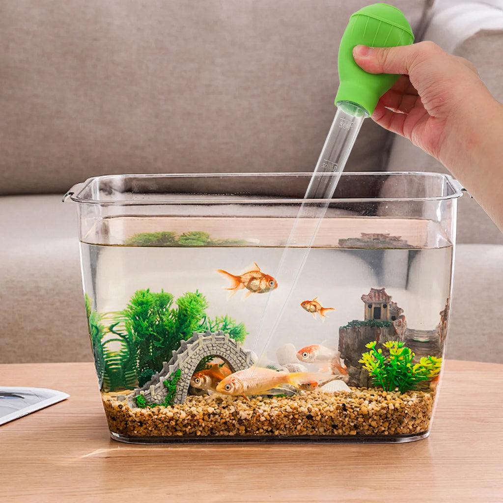 Manual Aquarium Water Changer Tool Fish Tank Cleaning Waste Removal
