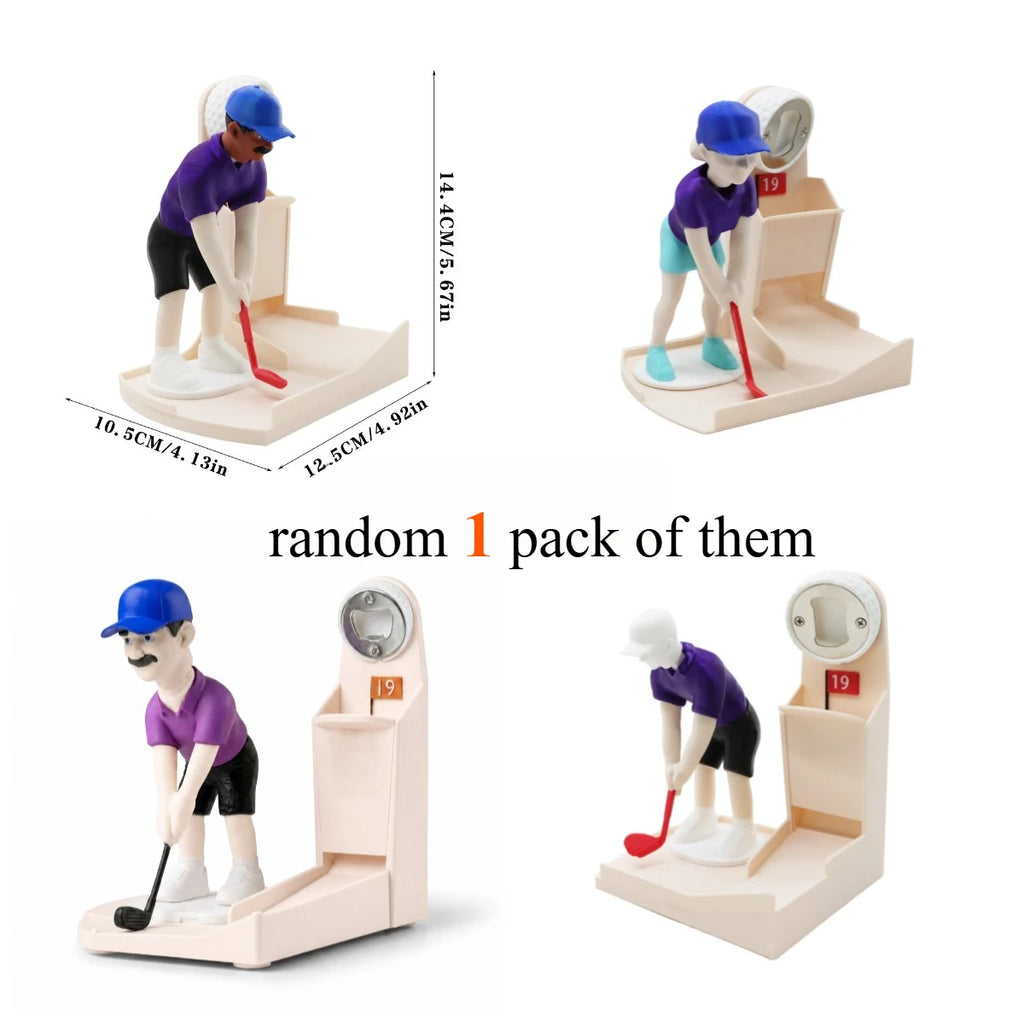 2packs Golf Shot Cap Opener Automatic Beer Launcher Swing Novelty Bar Zpaxo random 1 pack