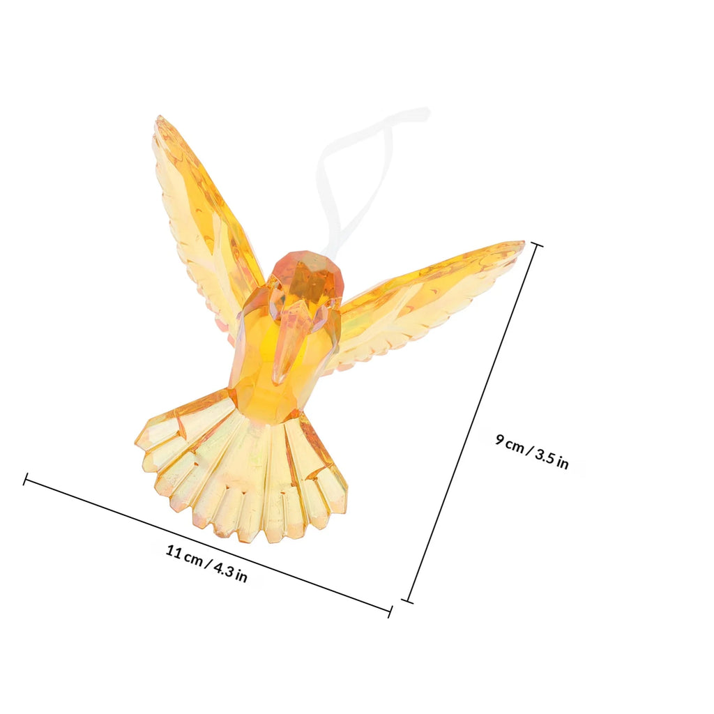 Transparent Bird Hanging Ornament Acrylic Hummingbird Pendant