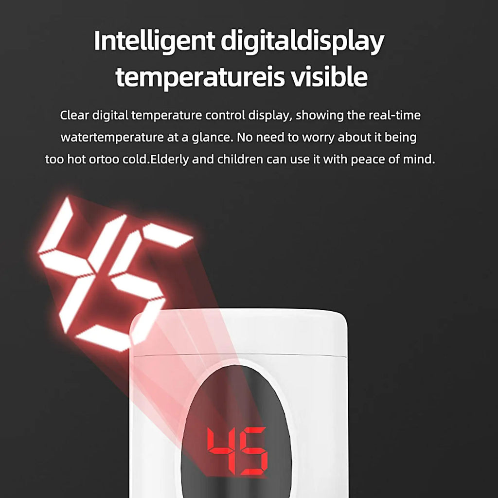 Instant Water Faucet Tankless Heater Rotatable LED Digital Display