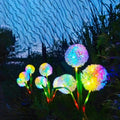 Three-head Solar-powered Dandelion-shaped Garden Light Decorative