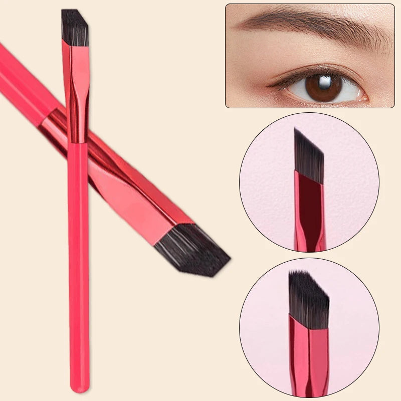 1pc Wild Eyebrow Brush Multifunction Simulated Eyebrow Hair Makeup Brush Square Stereoscopic Painting Hairline Eyebrow Tool Zpaxo