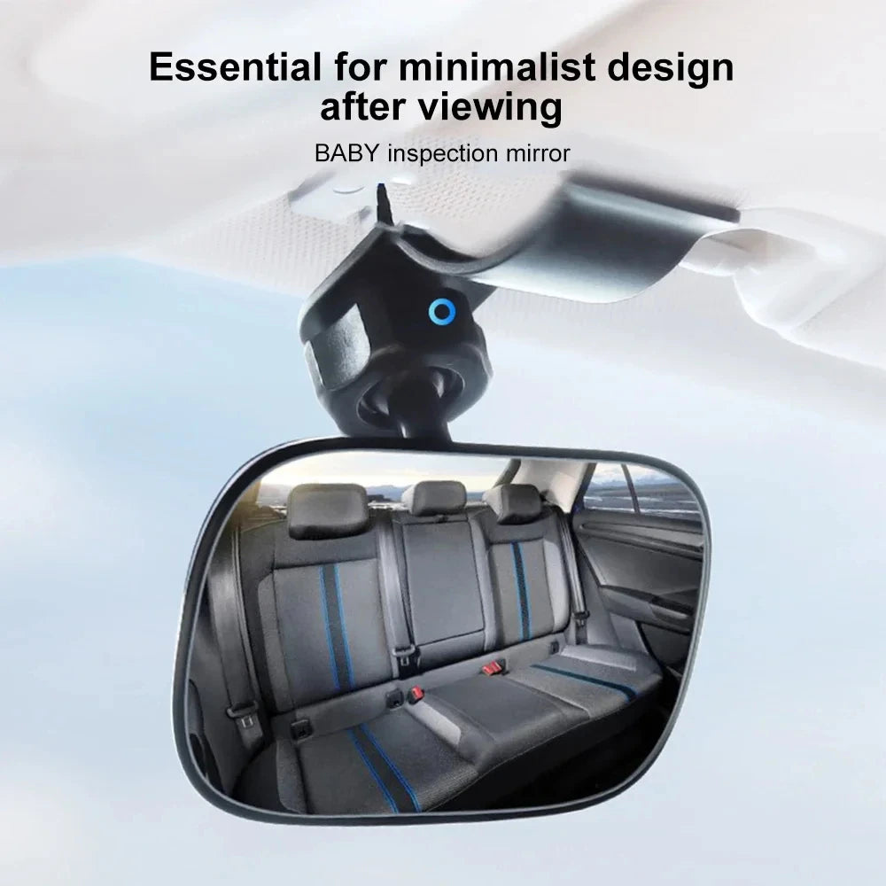 Universal 360 Adjustable Car Baby Safety Mirror Rear Facing Seat Wide