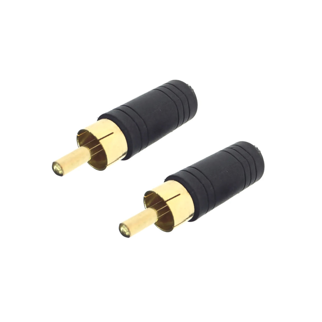1 8 Mono Female Jack RCA Male Plug Audio Adapter Cable Converter Gold