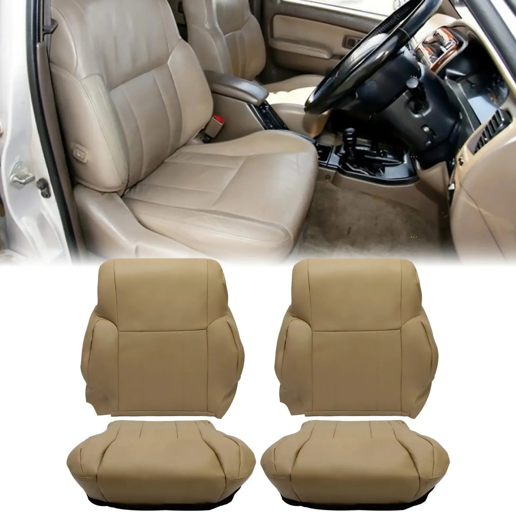 Car Driver Passenger Bottom Leather Seat Cover Trim Replacement