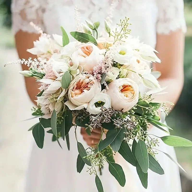 Foam Bouquet Handle Holder Floral DIY Wedding Decor Artificial Flower