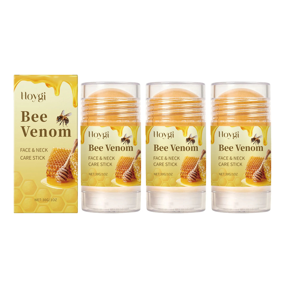 Hoygi Bee Venom Firming Serum Stick Anti Wrinkle Cream Lifts Tightens the Skin Solving Wrinkles Fine Lines Natural Serum Zpaxo 3PCS