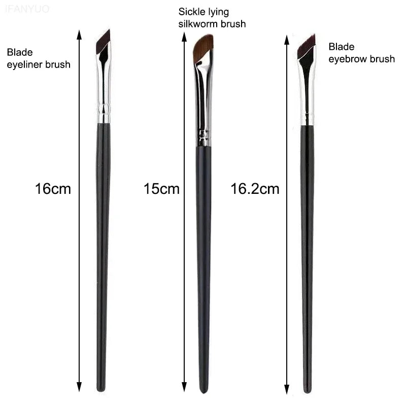 Upgrade Blade Eyeliner Brush Ultra Thin Fine Angle Flat Eyebrow Under Zpaxo