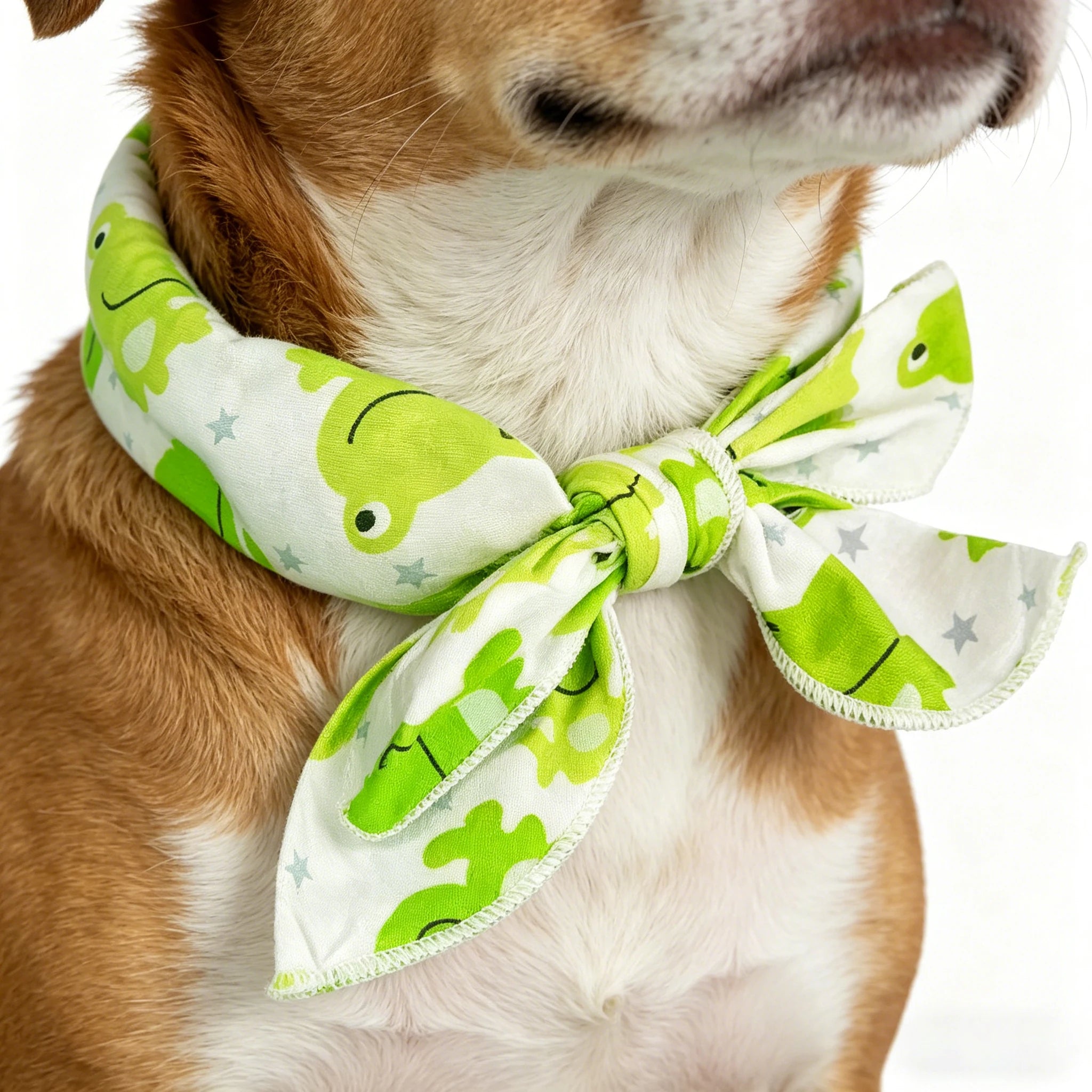Cartoon Pet Cooling Neck Wrap Cat Dog Ice Scarf Summer Heat Relief Zpaxo Frogs 10PCS