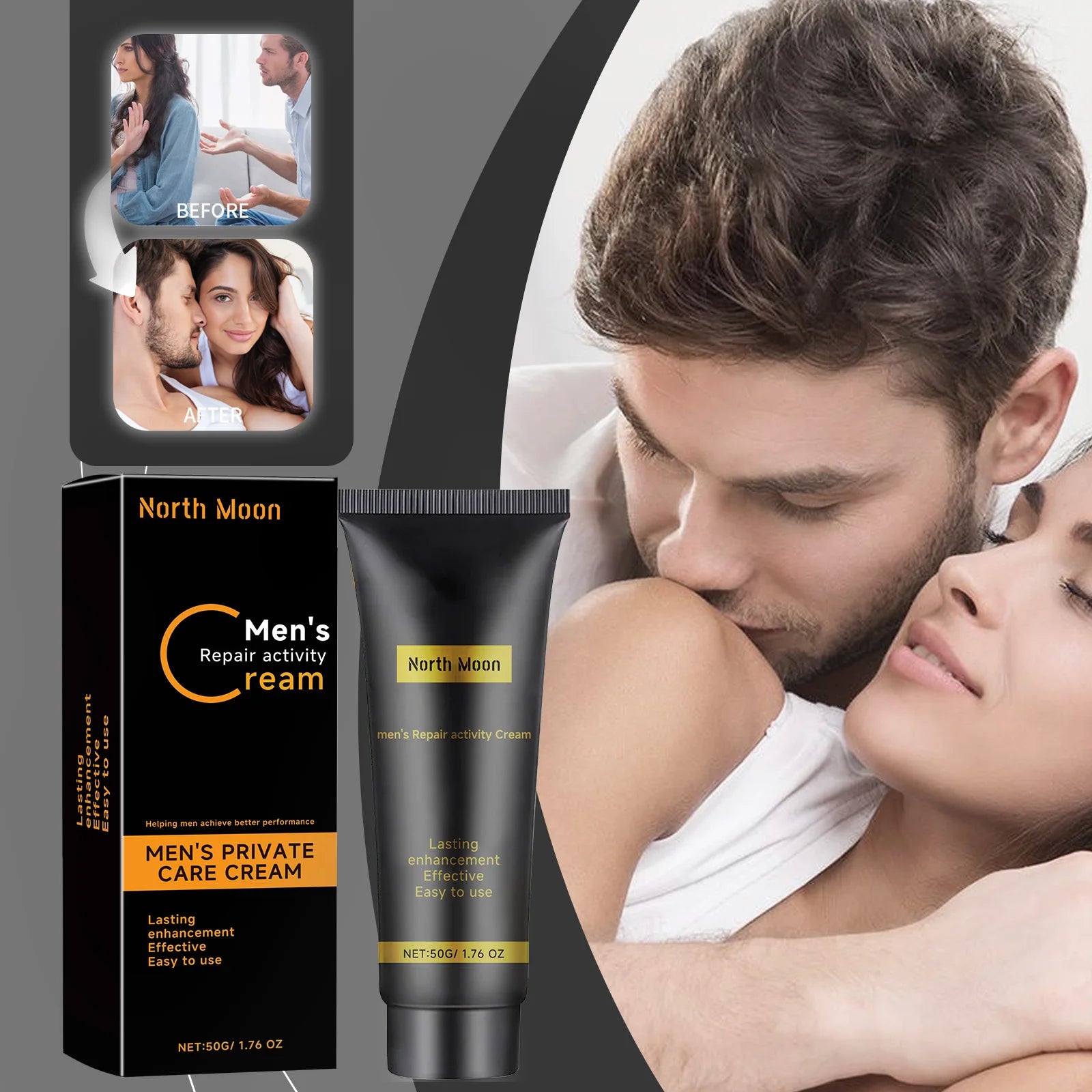 Men's Body Care CreamMen's Endurance Boosting Body Massage CreamLong-Lasting Strengthening & Invigorating Care Cream Zpaxo