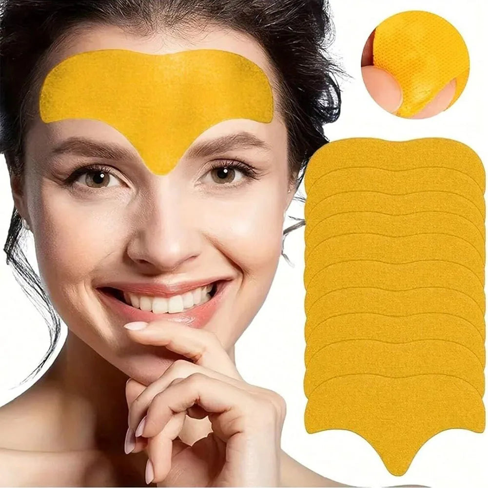 Collagen Forehead Gel Patch Reduces Fine Lines & Firms Skin, Smoothing Wrinkle Treatment Stickers for Women Care Zpaxo