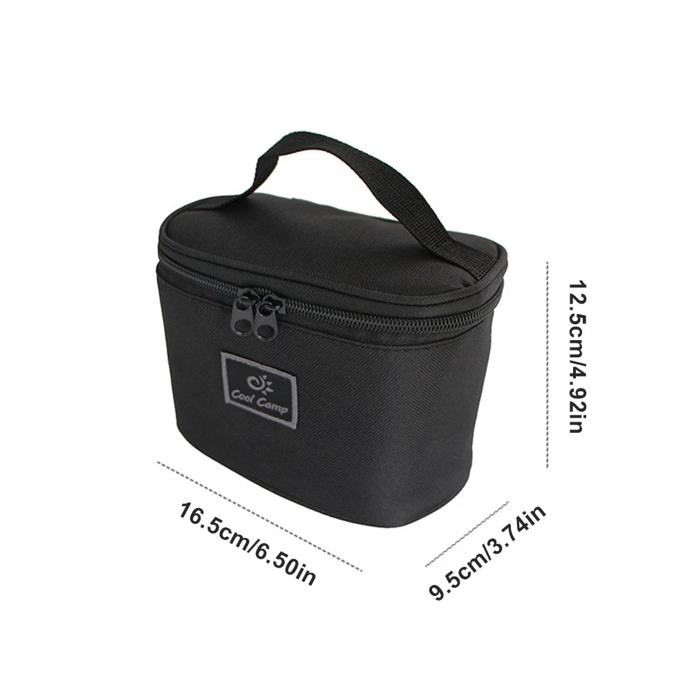 Portable Spice Container Carry Bag Salt Pepper Shaker Jars Camping