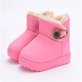 Warm Kids Snow Boots Children Toddler Winter Princess Child Shoes Zpaxo Pink2 22
