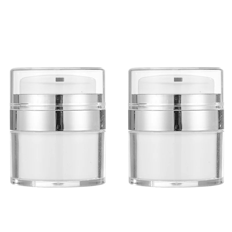 15ml 30ml 50ml 100ml vacuum-pressed bottles for face cream lotion eye cream foundation liquid and separator portioned bottles Zpaxo ayp-2pcs 15 ml