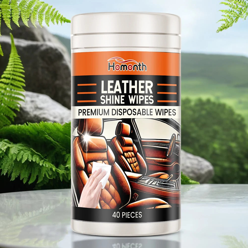 Car Interior Cleaner Wipes Disposable Leather Conditioner Conditioning