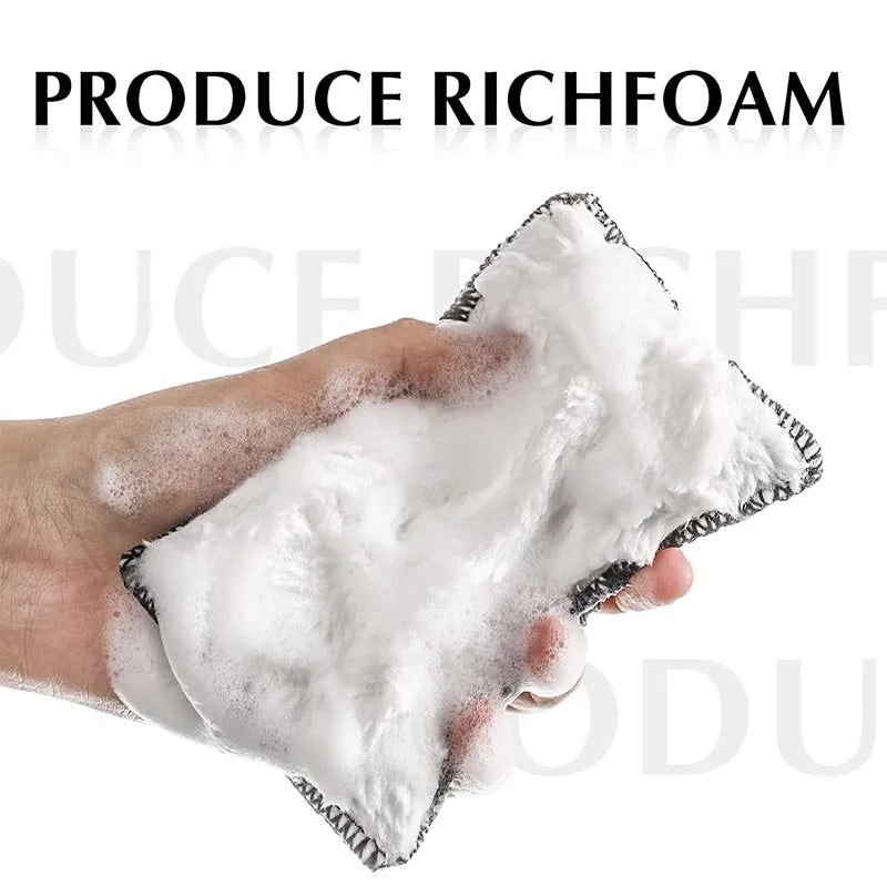 Double-Sided Microfiber Car Wax Sponge | Auto Detailing Set