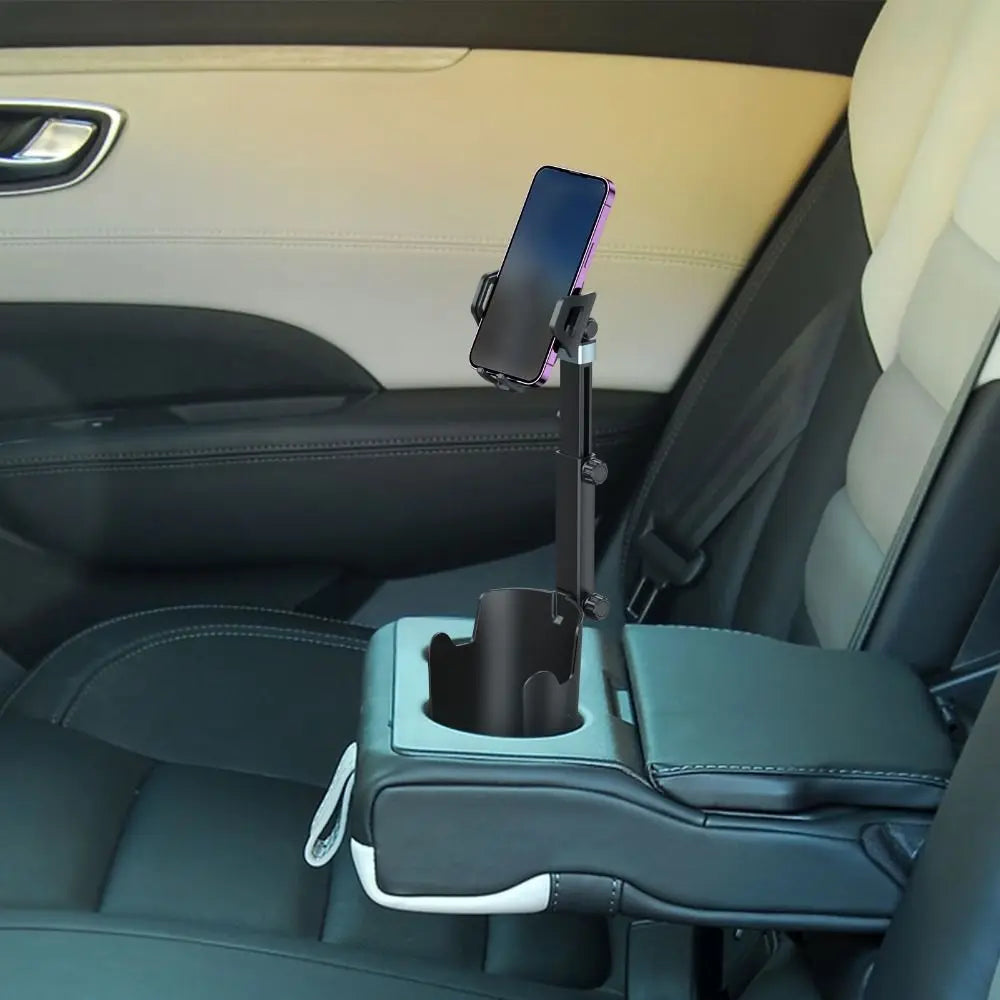 2-in-1 Car Cup Holder Adjustable Long Arm Hands-free Phone 360 Degree Zpaxo