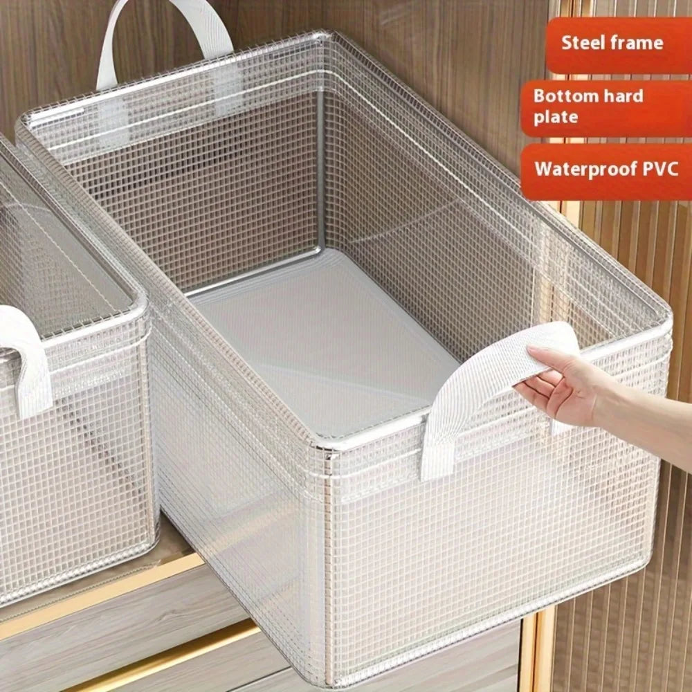 Foldable Storage Drawer Wardrobe Portable Bins Space-saving Closet