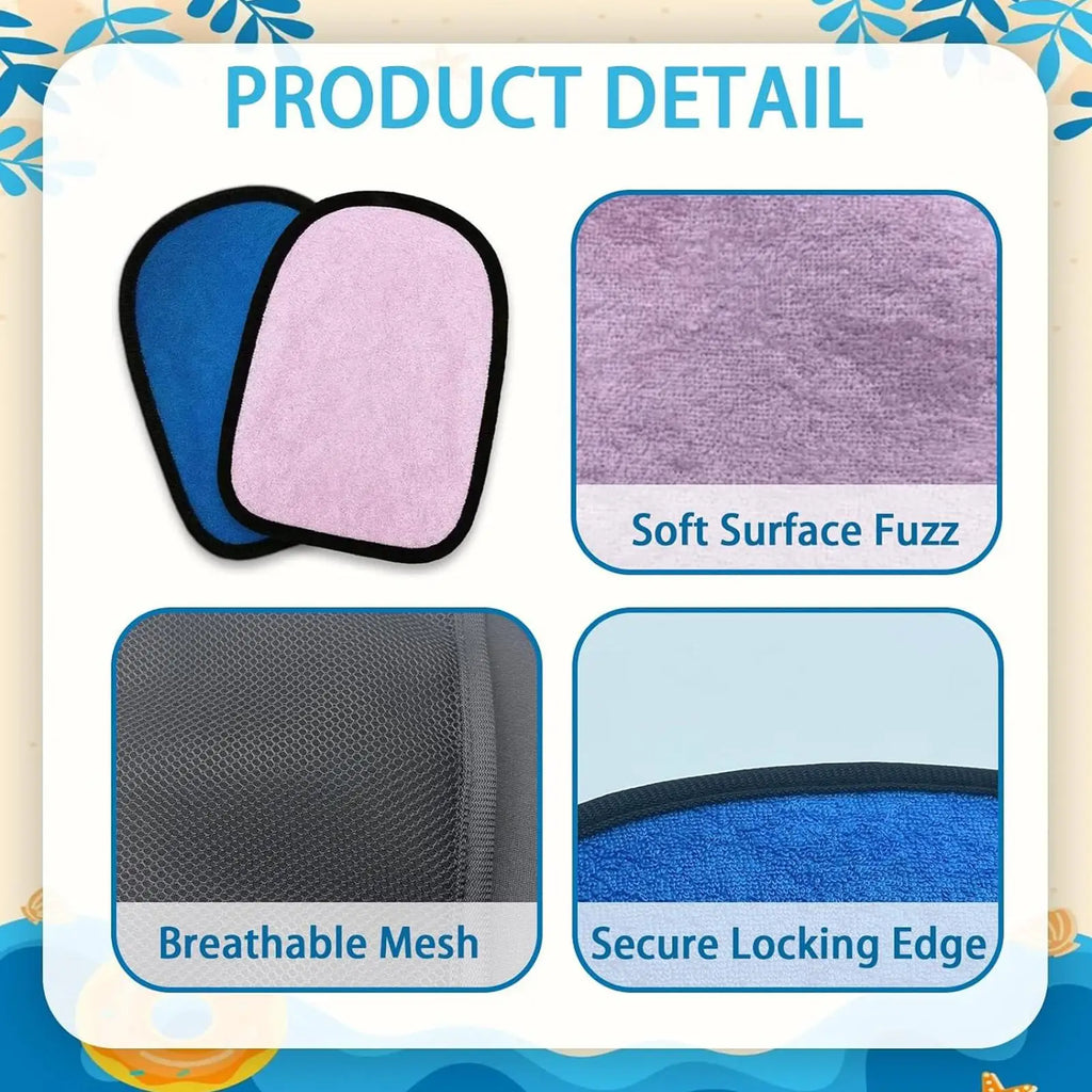 Sand Remover Mitt Soft Portable Absorbent Cleaner Brush Wipe Beach