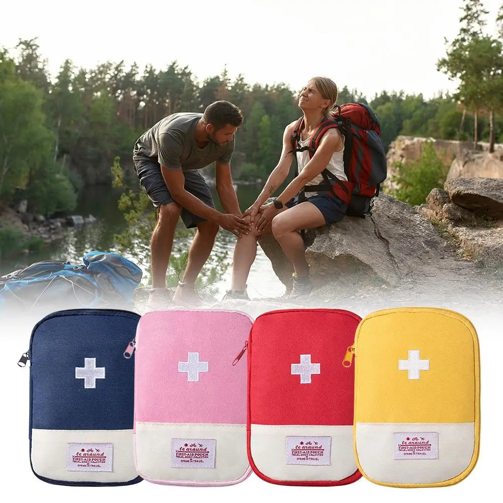 Travel First Aid Kit Medicine Bag Storage Aid Pouch Multi-Function Emergency Medicine Storage Health and Household Outdoor First Zpaxo