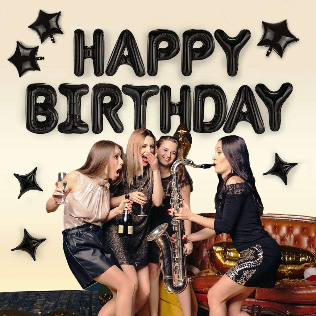 Happy Birthday Aluminum Film Balloon Sequin Children's Party