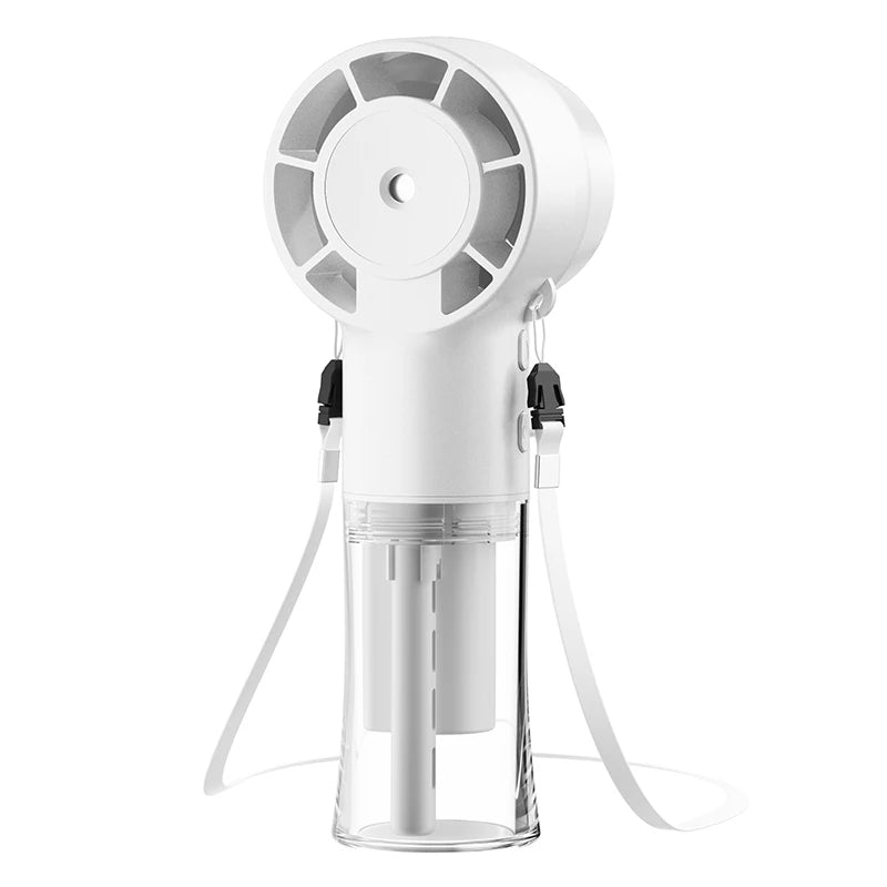 Portable Mini Humidifier Fan USB Handheld Water Mist Rechargeable
