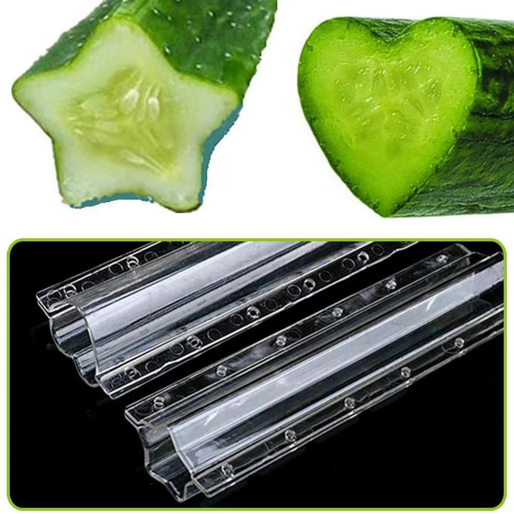 1pc Cucumber Shaping Mold Five Pointed Star Shape Heart-shaped Garden Vegetable Growth Forming Mould Kitchen Cooking Tools drop Zpaxo